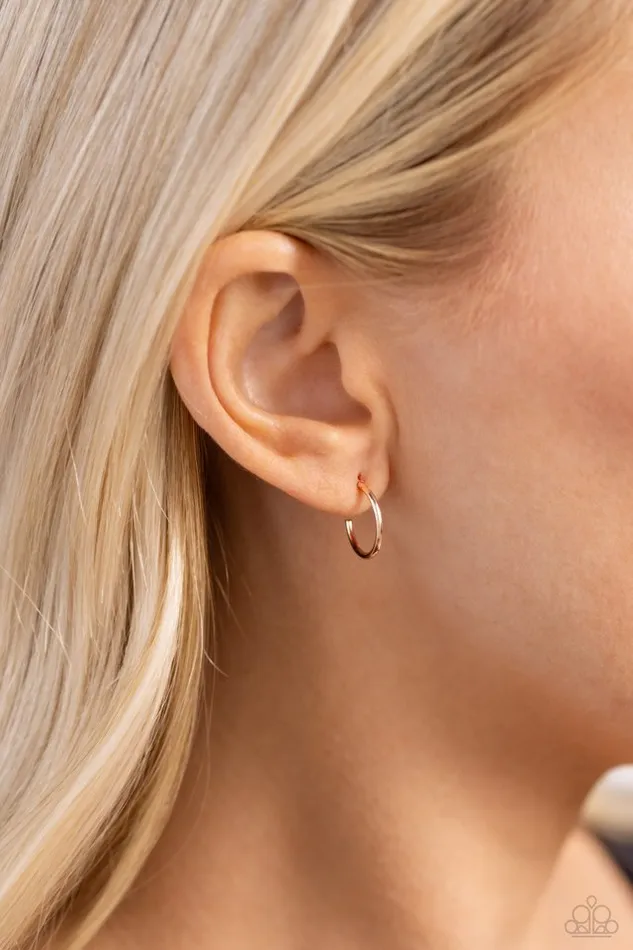Paparazzi Earring Ultra Upmarket Rose Gold Paparazzi Jewelry Earrings