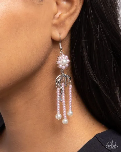 Paparazzi Earring Unforgettable Umbrella Pink Paparazzi Jewelry Earrings