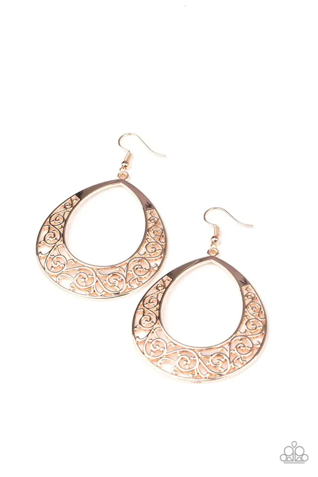Paparazzi Earring Vineyard Venture Rose Gold Paparazzi Jewelry Earrings Paparazzi Earring Vineyard Venture Rose Gold Paparazzi Jewelry Earrings