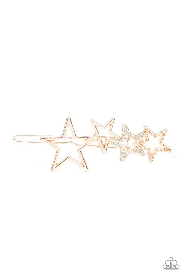 Paparazzi Hair Accessories From STAR To Finish Gold Paparazzi Jewelry Earrings