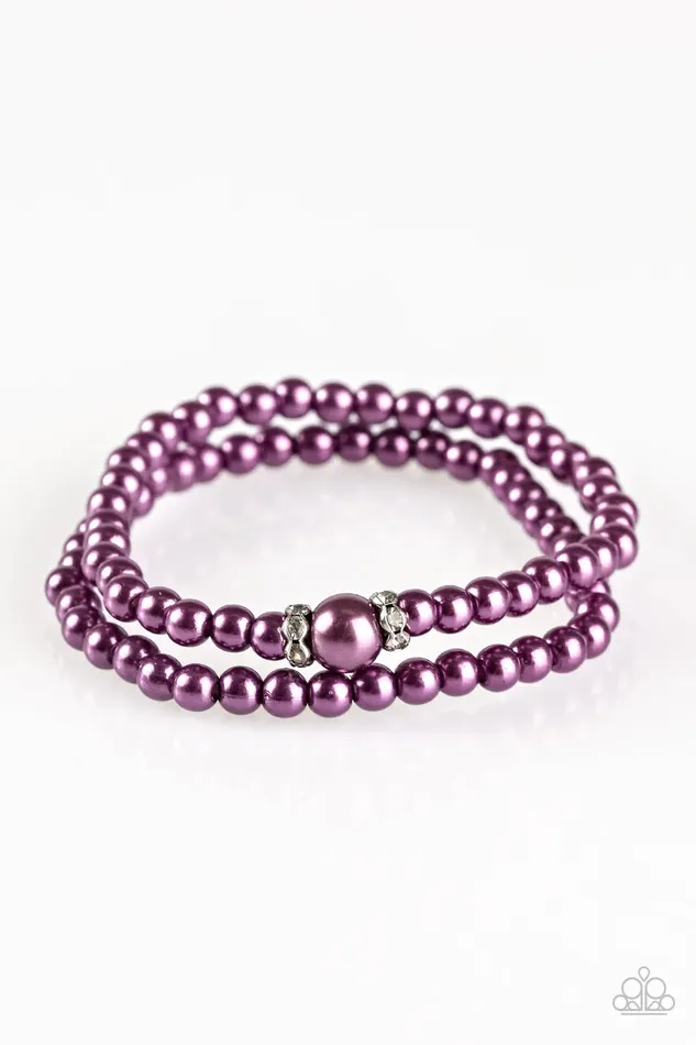 Paparazzi Jewelry Bracelets Paparazzi Bracelet Cambridge Chic Purple