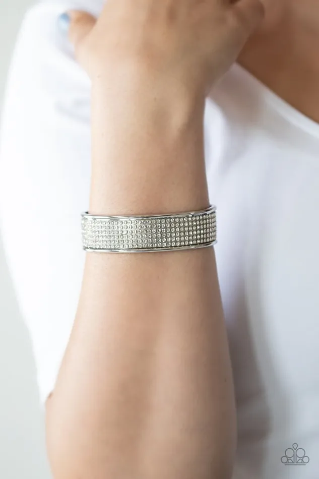 Paparazzi Jewelry Bracelets Paparazzi Bracelet Cant Believe Your ICE White