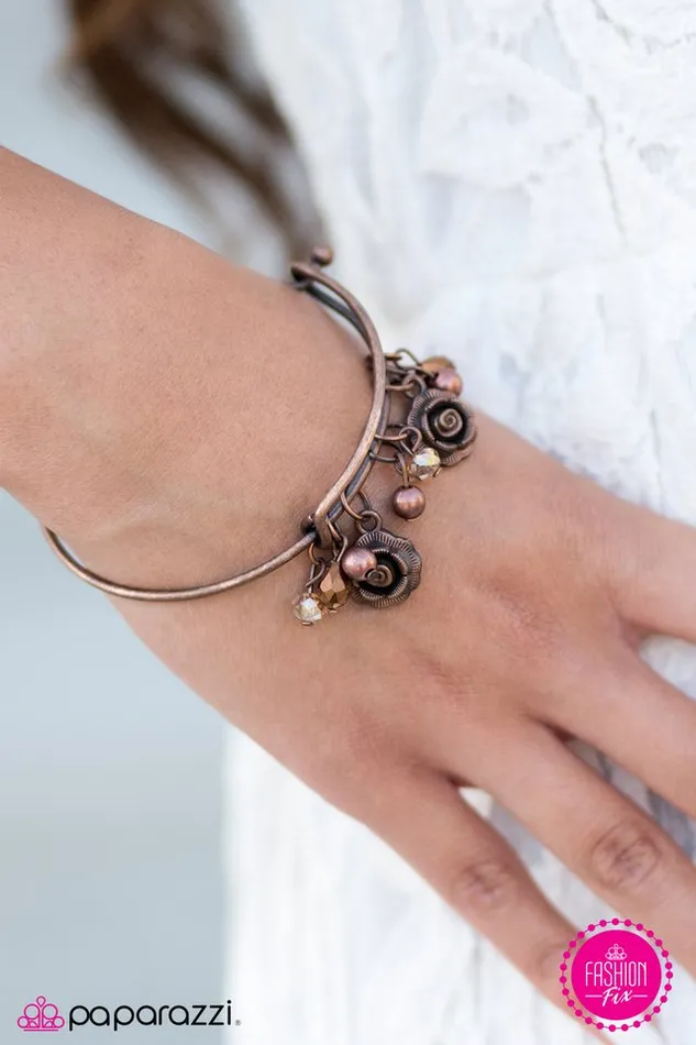 Paparazzi Jewelry Bracelets Paparazzi Bracelet Caught Off GARDEN Copper