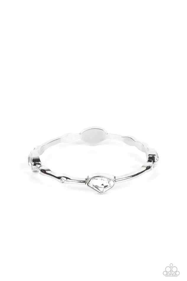 Paparazzi Jewelry Bracelets Paparazzi Bracelet Chiseled Craze White Paparazzi Jewelry Bracelets Paparazzi Bracelet Chiseled Craze White