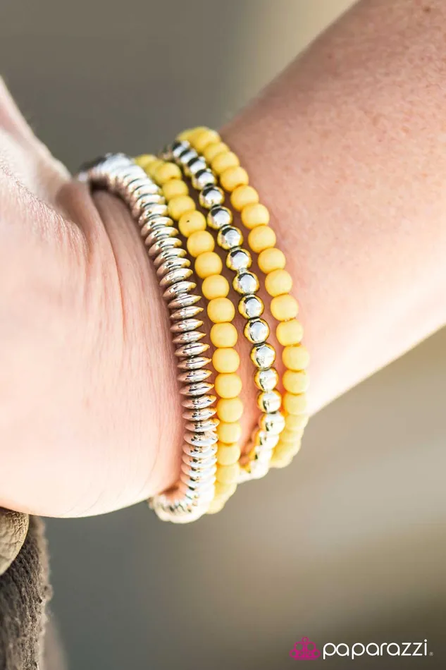 Paparazzi Jewelry Bracelets Paparazzi Bracelet Color Coordination Yellow
