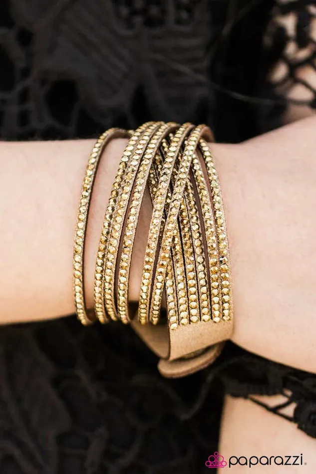 Paparazzi Jewelry Bracelets Paparazzi Bracelet Do The Hustle Brass