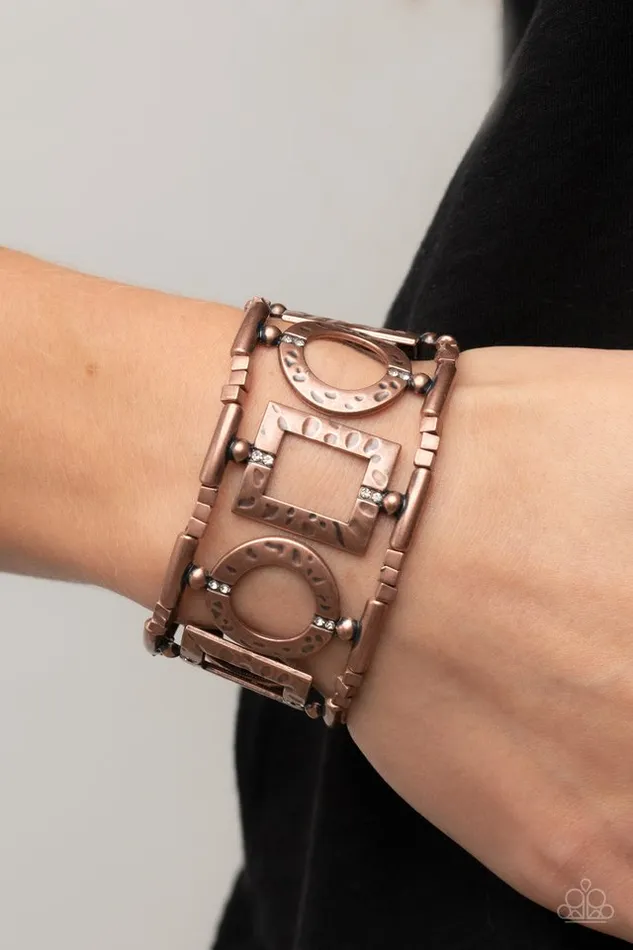 Paparazzi Jewelry Bracelets Paparazzi Bracelet Framed and Fabulous Copper