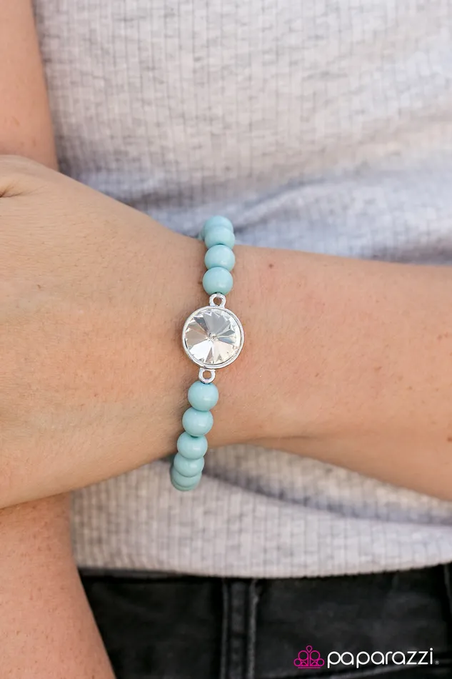 Paparazzi Jewelry Bracelets Paparazzi Bracelet Hey Shimmer Shimmer Blue