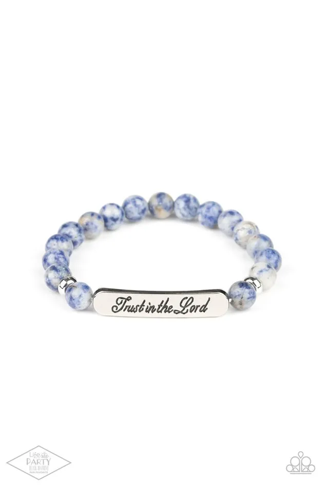 Paparazzi Jewelry Bracelets Paparazzi Bracelet Keep The Trust Blue Paparazzi Jewelry Bracelets Paparazzi Bracelet Keep The Trust Blue