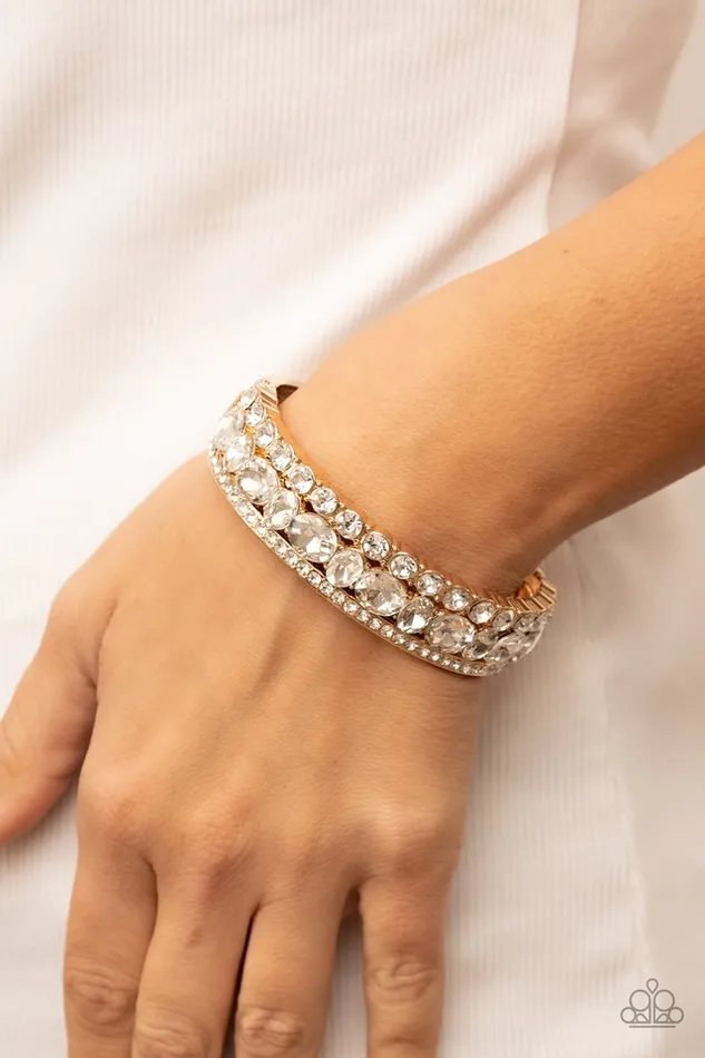 Paparazzi Jewelry Bracelets Paparazzi Bracelet Mega Megawatt Gold