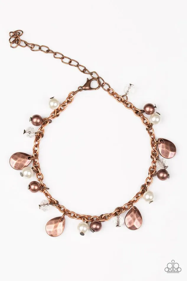 Paparazzi Jewelry Bracelets Paparazzi Bracelet Modestly Midsummer Copper