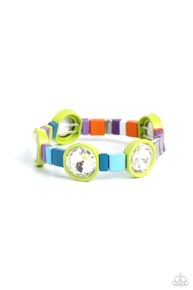 Paparazzi Jewelry Bracelets Paparazzi Bracelet Multicolored Madness Green Paparazzi Jewelry Bracelets Paparazzi Bracelet Multicolored Madness Green