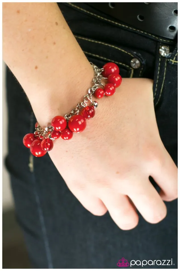 Paparazzi Jewelry Bracelets Paparazzi Bracelet Pardon My French Red