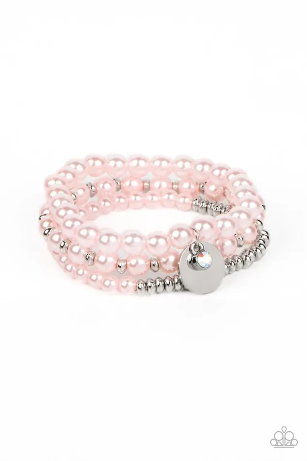 Paparazzi Jewelry Bracelets Paparazzi Bracelet Pearly Professional Pink