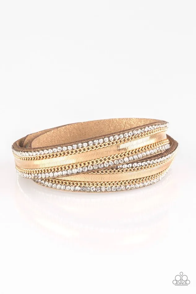 Paparazzi Jewelry Bracelets Paparazzi Bracelet Rocker Rivalry Gold Paparazzi Jewelry Bracelets Paparazzi Bracelet Rocker Rivalry Gold