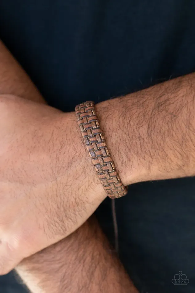 Paparazzi Jewelry Bracelets Paparazzi Bracelet Rugged Pioneer Brown