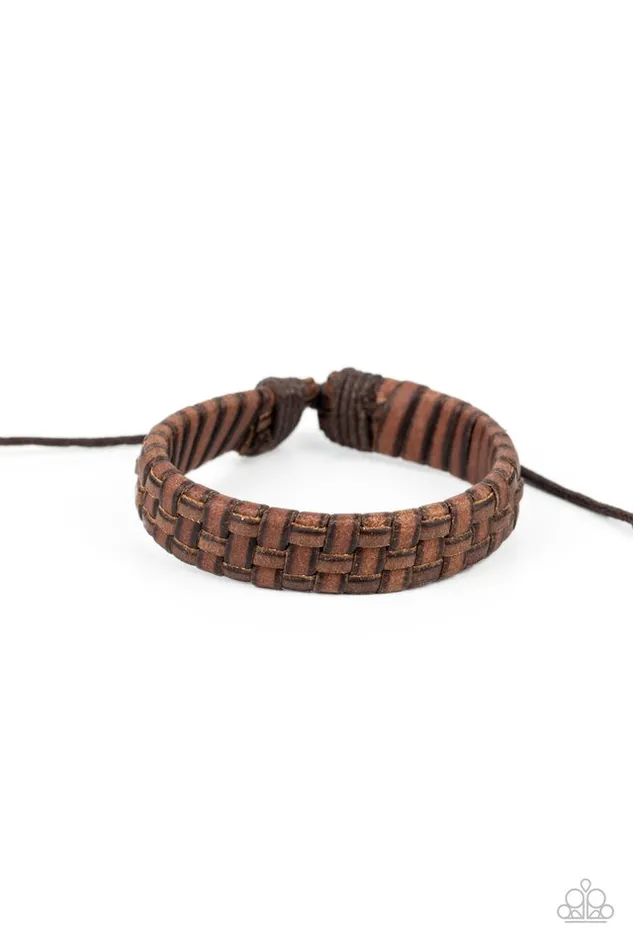 Paparazzi Jewelry Bracelets Paparazzi Bracelet Rugged Pioneer Brown Paparazzi Jewelry Bracelets Paparazzi Bracelet Rugged Pioneer Brown