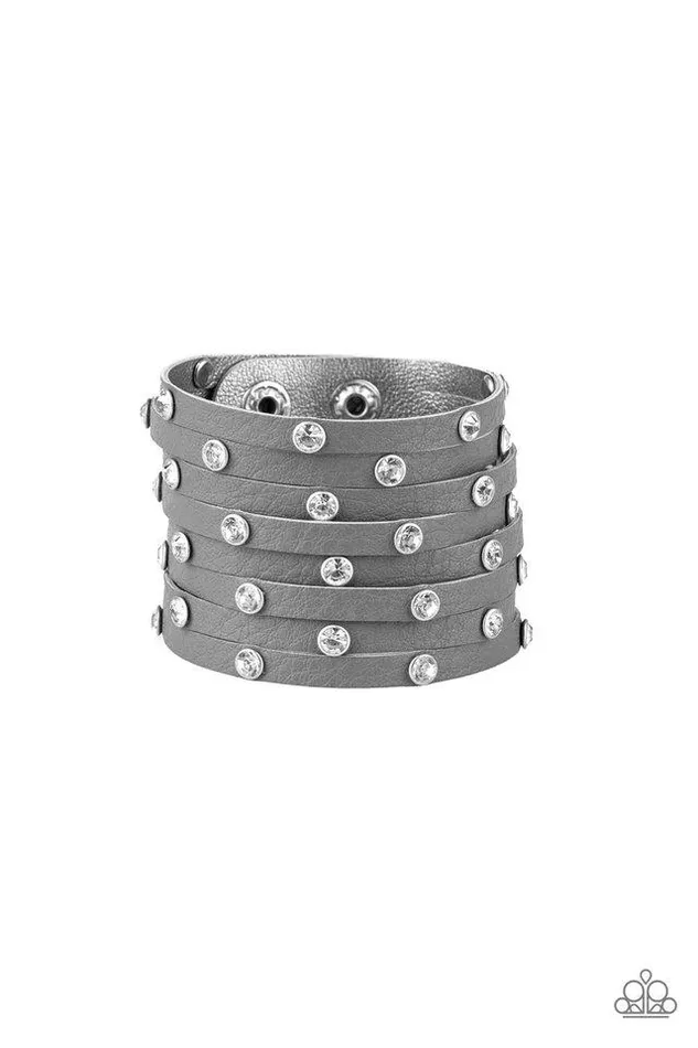 Paparazzi Jewelry Bracelets Paparazzi Bracelet Sass Squad Silver