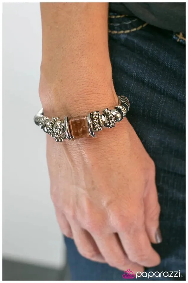 Paparazzi Jewelry Bracelets Paparazzi Bracelet Sea Siren Brown