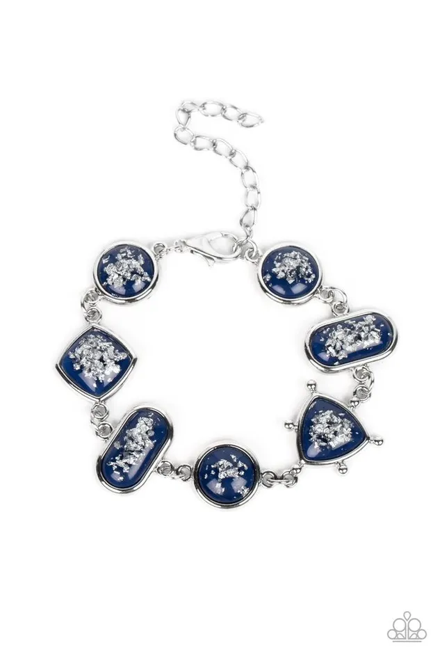 Paparazzi Jewelry Bracelets Paparazzi Bracelet Speckled Shimmer Blue Paparazzi Jewelry Bracelets Paparazzi Bracelet Speckled Shimmer Blue