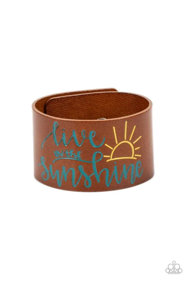 Paparazzi Jewelry Bracelets Paparazzi Bracelet Sunshine Season Blue Paparazzi Jewelry Bracelets Paparazzi Bracelet Sunshine Season Blue