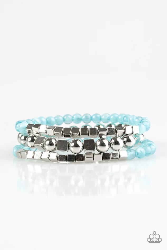 Paparazzi Jewelry Bracelets Paparazzi Bracelet Take Shape Blue