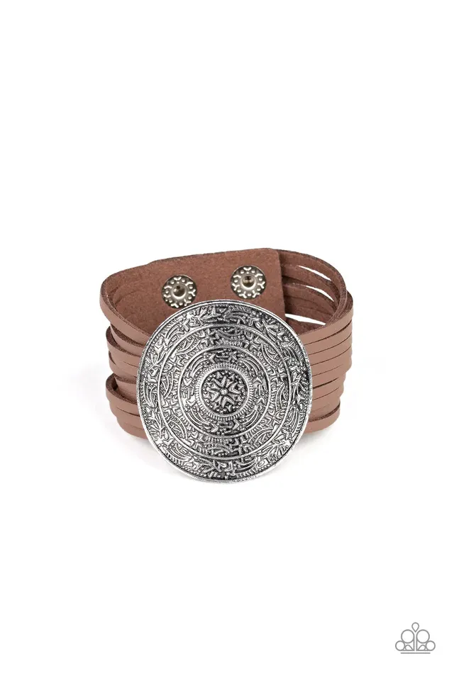 Paparazzi Jewelry Bracelets Paparazzi Bracelet Treasure Quest Brown
