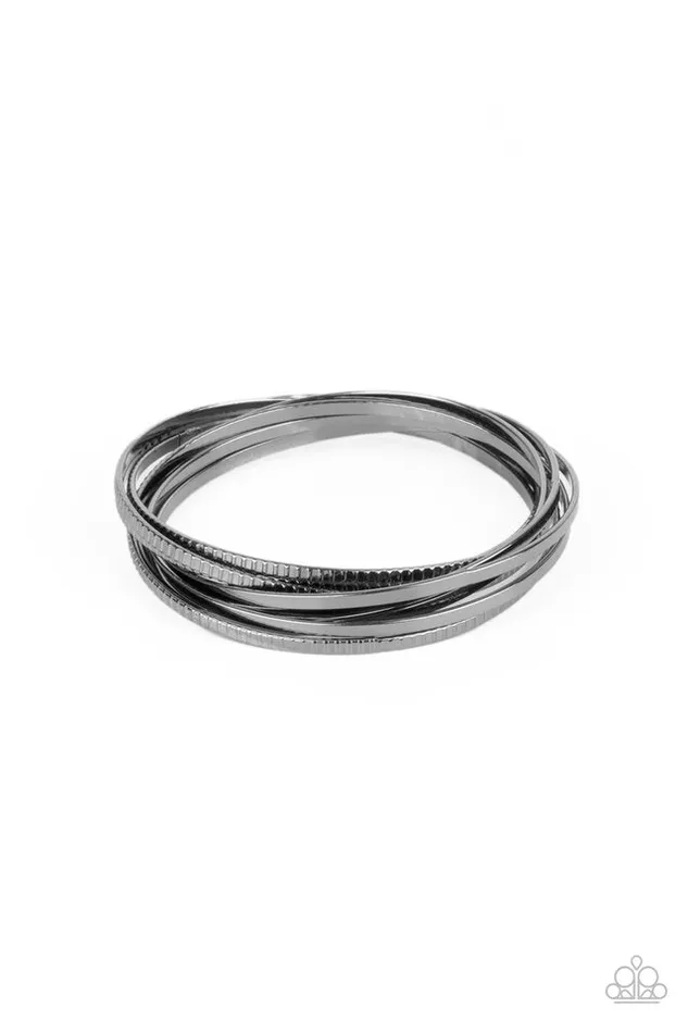 Paparazzi Jewelry Bracelets Paparazzi Bracelet Trending in Tread Black Paparazzi Jewelry Bracelets Paparazzi Bracelet Trending in Tread Black
