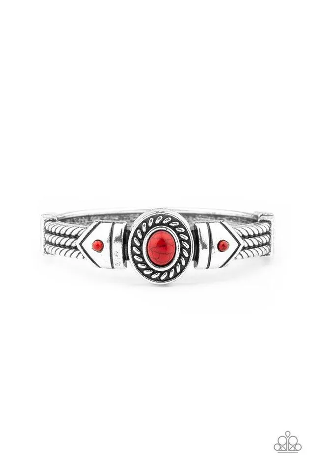 Paparazzi Jewelry Bracelets Paparazzi Bracelet Tribal Soul Red