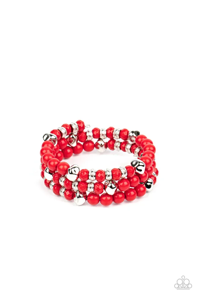 Paparazzi Jewelry Bracelets Paparazzi Bracelet Vibrant Verve Red