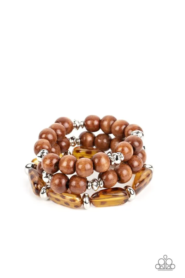 Paparazzi Jewelry Bracelets Paparazzi Bracelet WILDMannered Brown Paparazzi Jewelry Bracelets Paparazzi Bracelet WILDMannered Brown