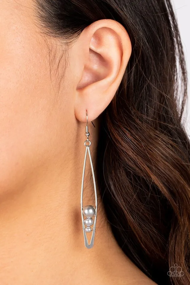 Paparazzi Jewelry Earrings Paparazzi Earring Atlantic Allure Silver