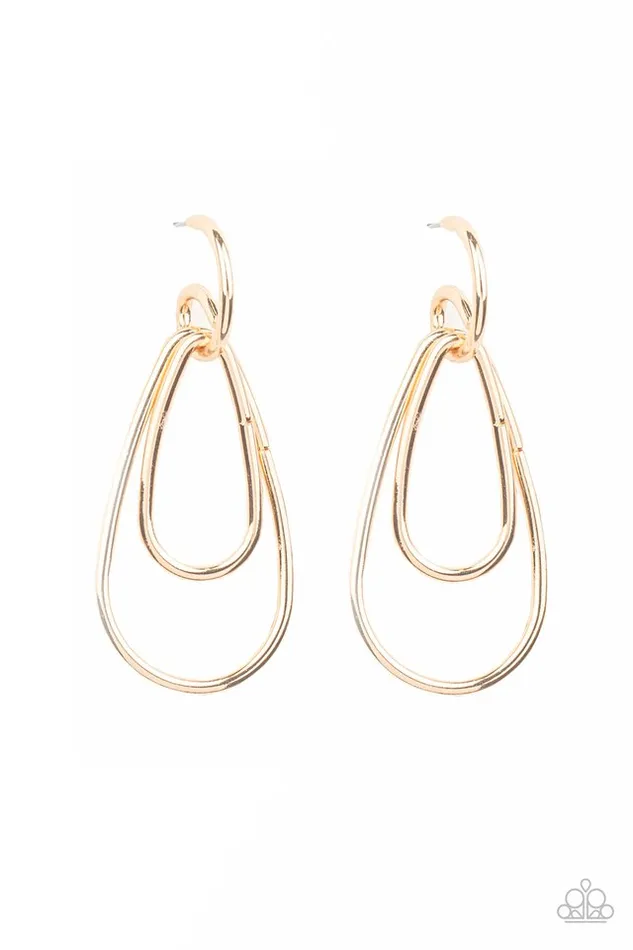 Paparazzi Jewelry Earrings Paparazzi Earring Droppin Drama Gold Paparazzi Jewelry Earrings Paparazzi Earring Droppin Drama Gold