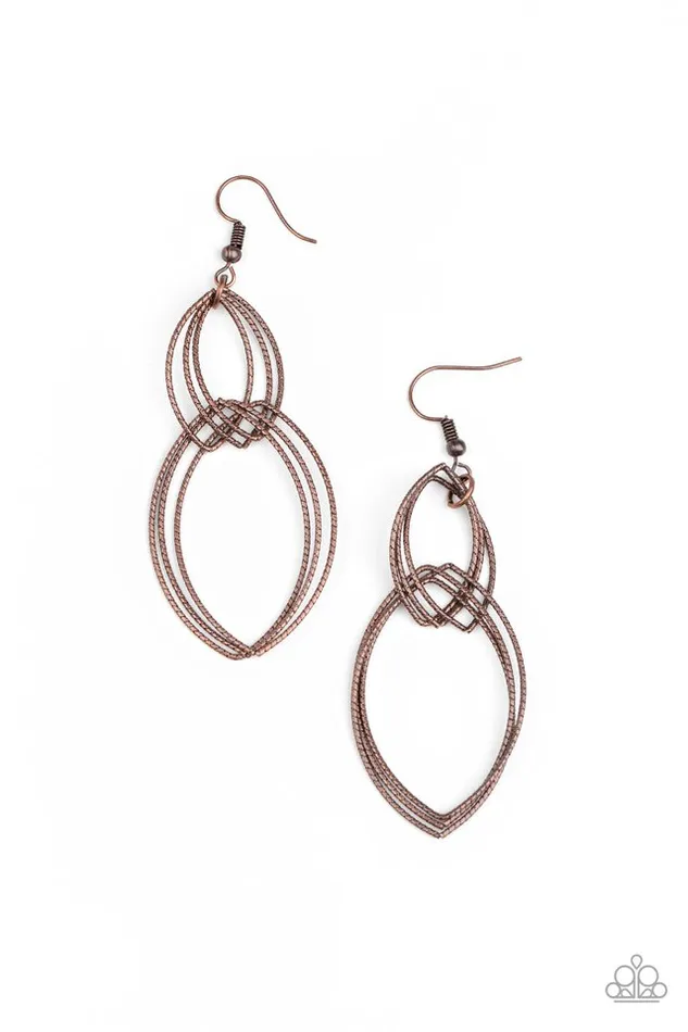 Paparazzi Jewelry Earrings Paparazzi Earring Endless Echo Copper Paparazzi Jewelry Earrings Paparazzi Earring Endless Echo Copper