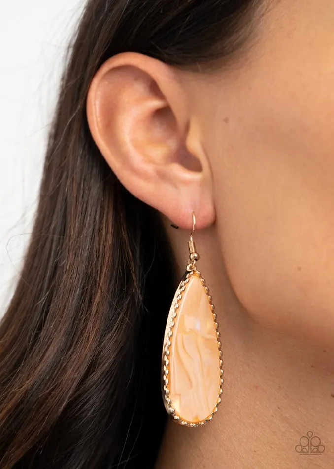 Paparazzi Jewelry Earrings Paparazzi Earring Ethereal Eloquence Gold