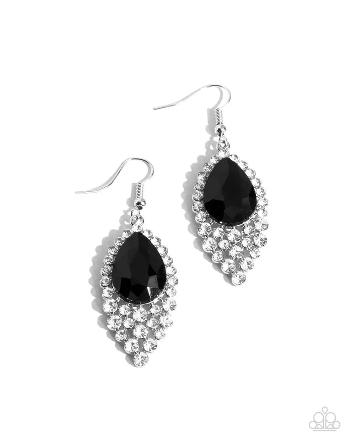 Paparazzi Jewelry Earrings Paparazzi Earring Glorious Glimmer Black Paparazzi Jewelry Earrings Paparazzi Earring Glorious Glimmer Black