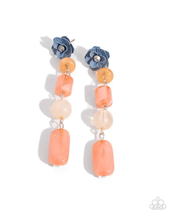 Paparazzi Jewelry Earrings Paparazzi Earring Meditative Magic Orange Paparazzi Jewelry Earrings Paparazzi Earring Meditative Magic Orange