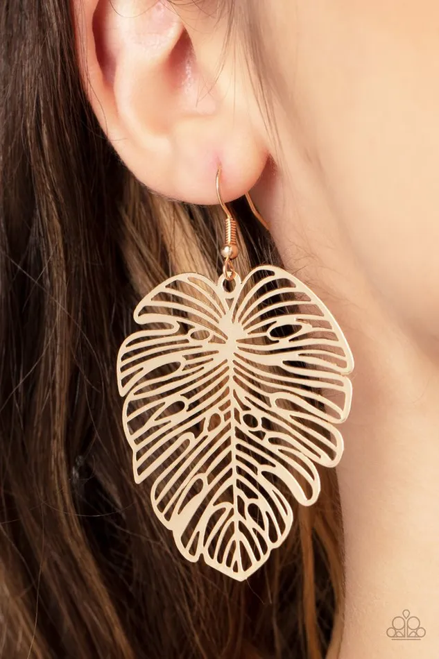 Paparazzi Jewelry Earrings Paparazzi Earring Palm Palmistry Gold