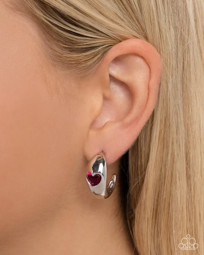 Paparazzi Jewelry Earrings Paparazzi Earring Perfect Point Pink