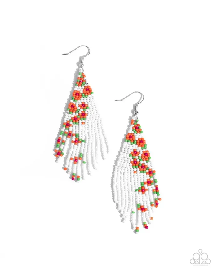 Paparazzi Jewelry Earrings Paparazzi Earring Picturesque Patchwork Orange Paparazzi Jewelry Earrings Paparazzi Earring Picturesque Patchwork Orange