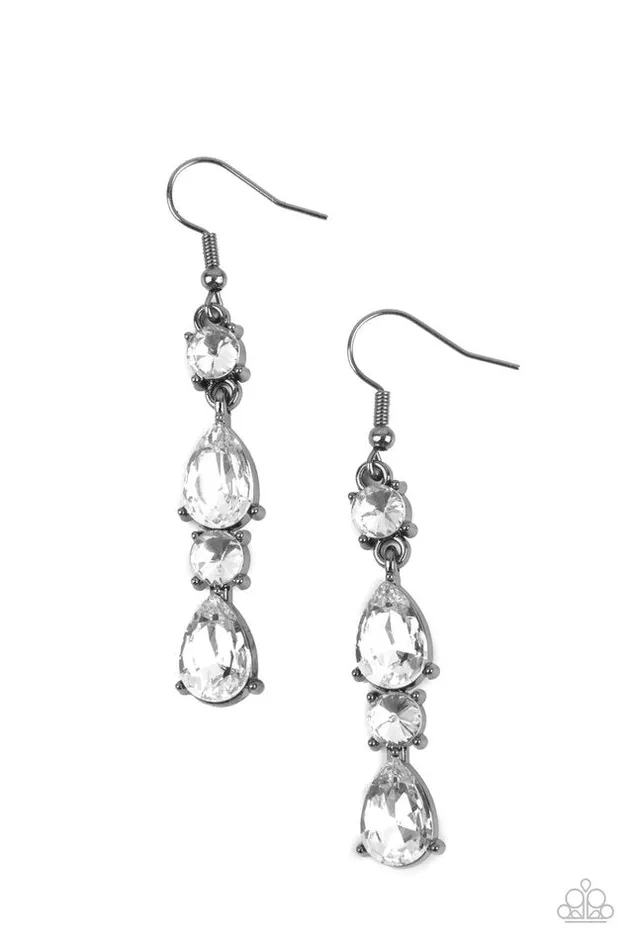 Paparazzi Jewelry Earrings Paparazzi Earring Raise Your Glass to Glamorous Black Paparazzi Jewelry Earrings Paparazzi Earring Raise Your Glass to Glamorous Black