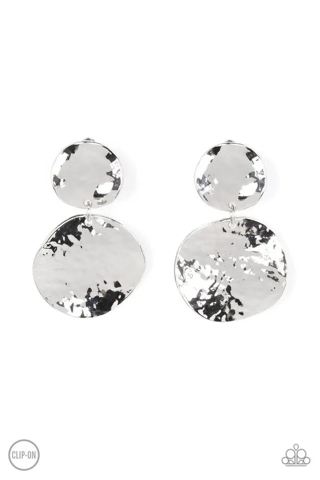 Paparazzi Jewelry Earrings Paparazzi Earring Rush Hour Silver