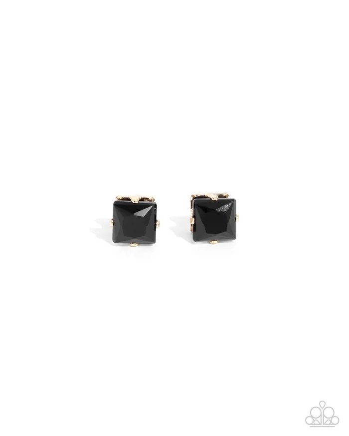 Paparazzi Jewelry Earrings Paparazzi Earring Squared Soprano Black Paparazzi Jewelry Earrings Paparazzi Earring Squared Soprano Black