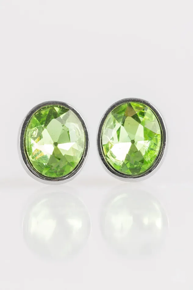 Paparazzi Jewelry Earrings Paparazzi Earring Stunning Shine Green