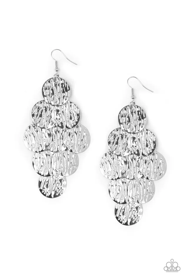 Paparazzi Jewelry Earrings Paparazzi Earring Uptown Edge Silver