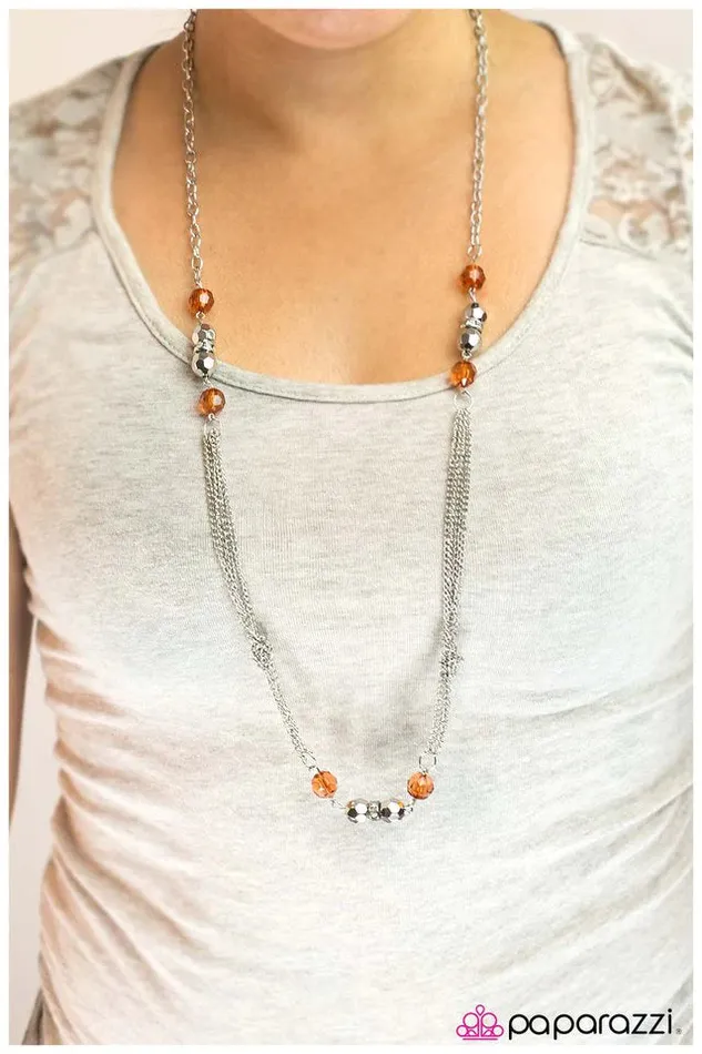 Paparazzi Jewelry Necklaces Paparazzi Necklace All Dolled Up Orange