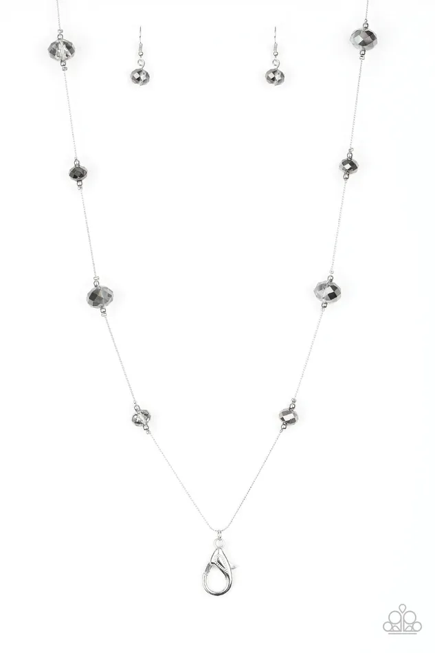Paparazzi Jewelry Necklaces Paparazzi Necklace Champagne On The Rocks Silver