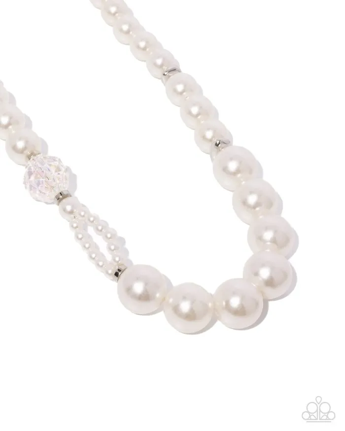 Paparazzi Jewelry Necklaces Paparazzi Necklace Crystal Class White Paparazzi Jewelry Necklaces Paparazzi Necklace Crystal Class White