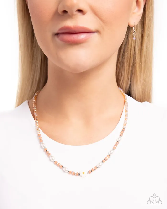 Paparazzi Jewelry Necklaces Paparazzi Necklace Daisy Deal Orange