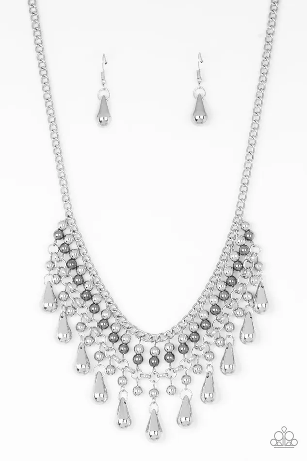 Paparazzi Jewelry Necklaces Paparazzi Necklace Dont Forget To BOSS Silver